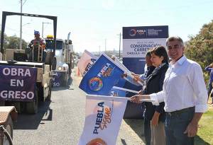 Tony Gali inicia rehabilitación de la carretera Paso de Cortés-Cholula