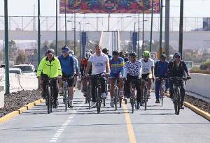Moreno Valle inaugura la ciclopista Puebla-Cholula