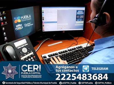 Puebla lanza CERI Telegram para atender reportes de seguridad y vialidad