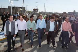 Gali y Banck inauguran obras de pavimentación en Totimehuacán
