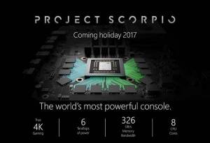 Confirman especificaciones técnicas de Project Scorpio