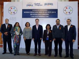 Puebla, primer municipio del país con Certificación en Igualdad Laboral y No Discriminación