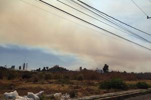 Incendios en inmediaciones del Popocatépetl cubrieron de humo a Puebla