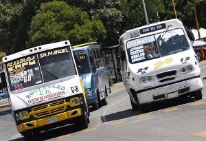 Transportistas de Puebla piden nueva tarifa de 8 pesos
