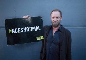 Sting se reúne con familiares de normalistas desaparecidos