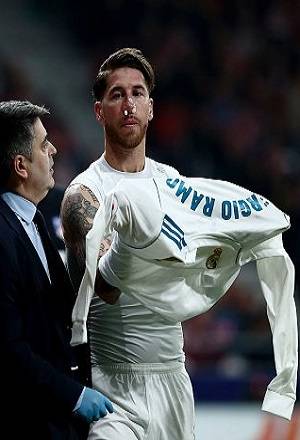 Sergio Ramos presenta fractura de nariz