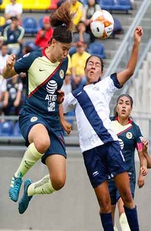 Puebla Femenil cayó 2-0 ante América