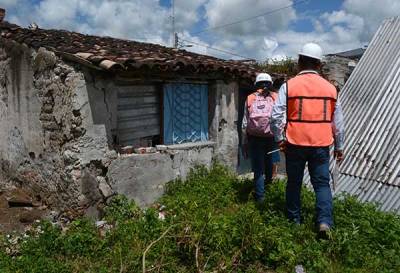Brigadas de la BUAP realizan evaluación de casas afectadas por sismo en Chietla
