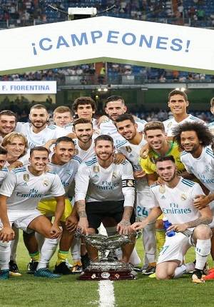 Real Madrid se adjudicó el trofeo Santiago Bernabéu, derrotó 2-1 a la Fiorentina
