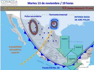 SMN anuncia onda gélida; afectará a la sierra de Puebla