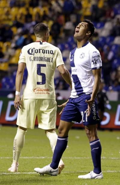 Club Puebla cayó 3-2 ante América en el Cuauhtémoc