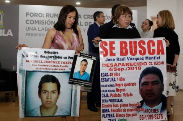 2 mil 73 desaparecidos de 2014 a 2018 en Puebla, informa SGG