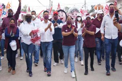 Lupita Daniel cerró campaña en Cuautlancingo