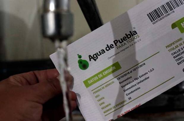 Agua de Puebla amplía promoción de pago anual 2019