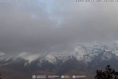 VIDEO: Registra el volcán Popocatépetl fuerte estruendo este martes