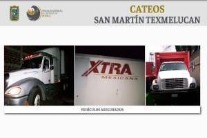 Hallan trailer robado con carga de fertilizante en San Martín Texmelucan