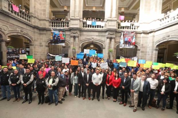 Aumento de 4% directo al salario otorga Ayuntamiento de Puebla a sindicalizados