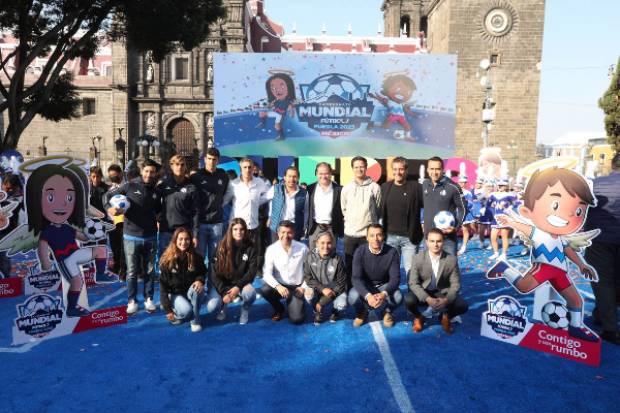 Presentan imagen para el Mundial de Futbol 7 a desarrollarse en Puebla