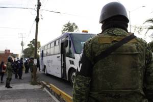 Guardia Nacional comenzó recorridos por aire y revisa transporte público en Puebla