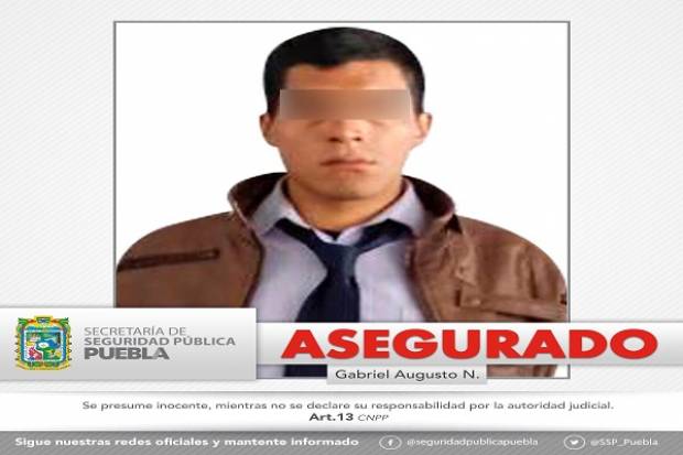 Fue a asaltar en pleno centro de Puebla, policías lo detuvieron