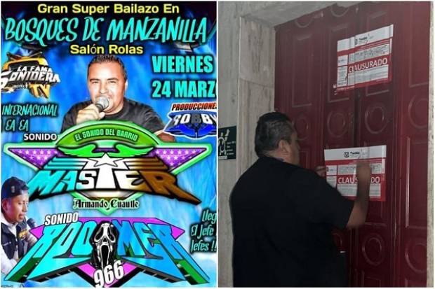 Clausuran bailes sonideros y negocios por venta ilegal de alcohol en Puebla