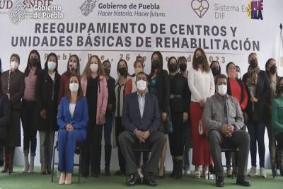 Centros y unidades de rehabilitación del SEDIF Puebla tienen nuevo equipamiento