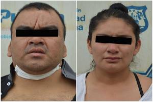 Pareja de asaltantes de viviendas y cuentahabiente es detenida en Puebla