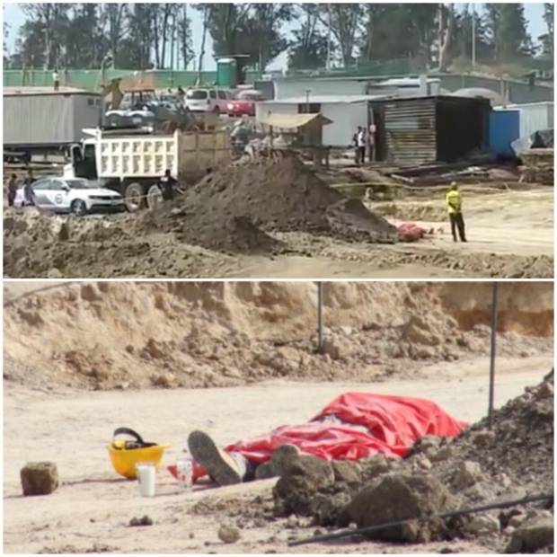 Muere trabajador arrollado por camión en obras del cerro de Amalucan