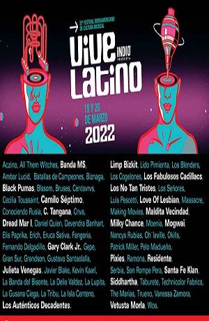 Revelan cartel del Vive Latino 2022