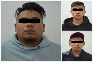 Detienen a tres asaltantes de comercios en Puebla