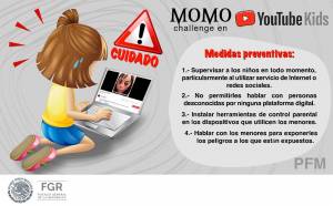 FGR alerta por Momo Challenge que circula en YouTube