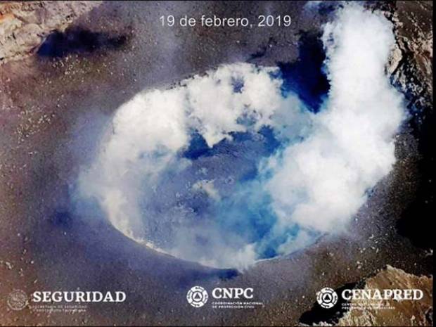 Sobrevuelo detectó formación de domo número 82 en el Popocatépetl