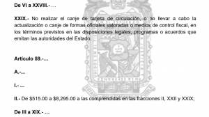 Van por multa de hasta 8 mil pesos por no cambiar tarjeta de circulación en Puebla