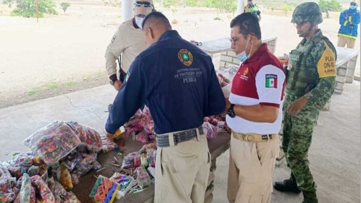 En un año mil 303 8 kilos de pirotecnia decomisada en Puebla Segob