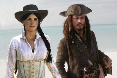 Penélope y Depp, en “Piratas del Caribe 4”