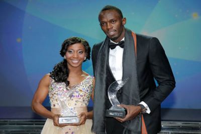 Usain Bolt y Shelly-Ann Fraser, los mejores atletas del mundo 