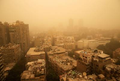 Tormenta de arena azotó a Egipto