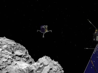 Hazaña espacial: nave aterriza en un cometa
