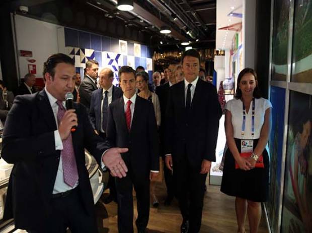 EPN recorre Expo Milán 2015; Puebla es invitado especial