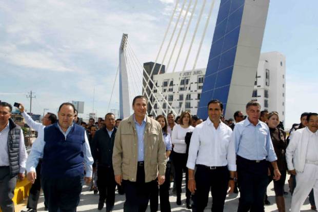 RMV, Murrieta y Gali inauguran viaducto de la 31 Poniente