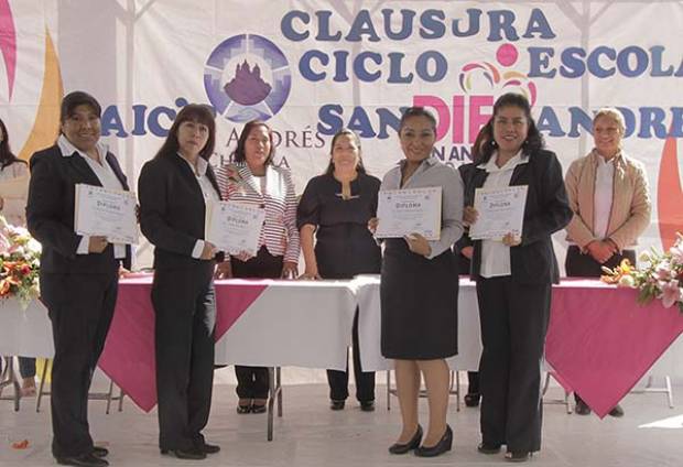 Clausura actividades el CAIC de San Andrés Cholula