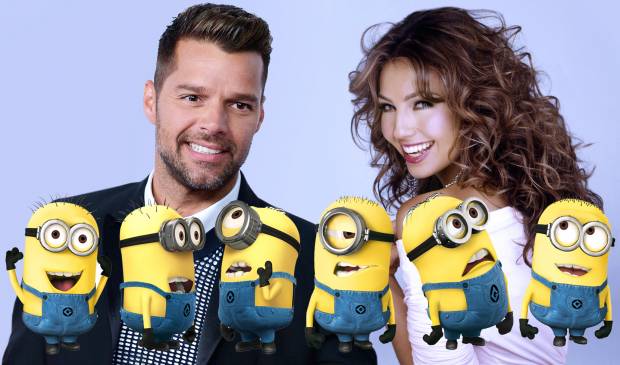 Thalía y Ricky Martin se convierten en Minions