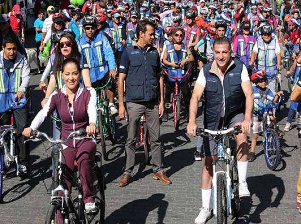 Tony Gali relanza Ciclovía Paseo del Centro Histórico