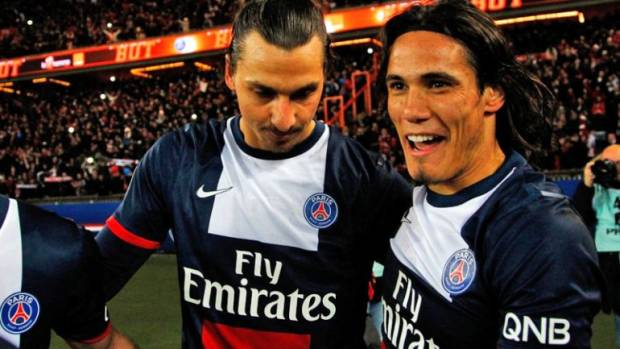 Zlatan Ibrahimovic y Cavani distanciados en el PSG, uno saldrá del equipo en junio