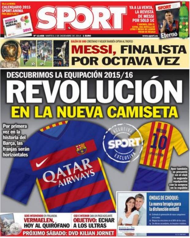 Barcelona: Filtran posible playera para la temporada 2015