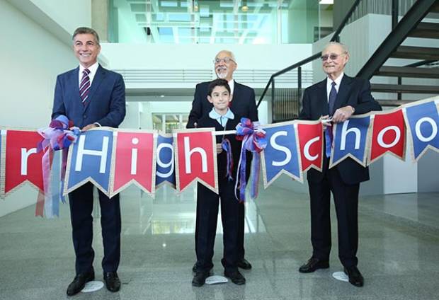 Tony Gali inaugura edificio de secundaria del Colegio Americano de Puebla