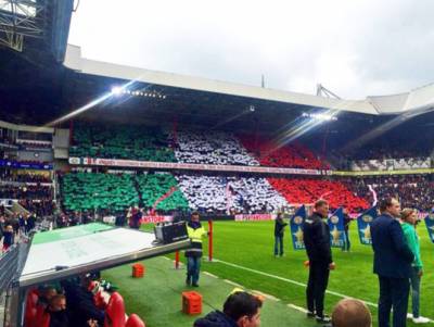 Emotivo homenaje a Andrés Guardado, afición del PSV desplegó bandera mexicana