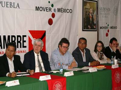 Puebla, sede de reunión intersecretarial de evaluación de Cruzada Nacional contra el Hambre
