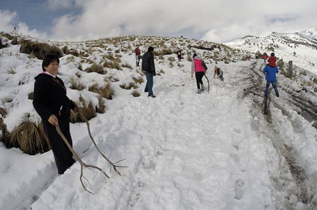 Nevada en el parque Izta-Popo