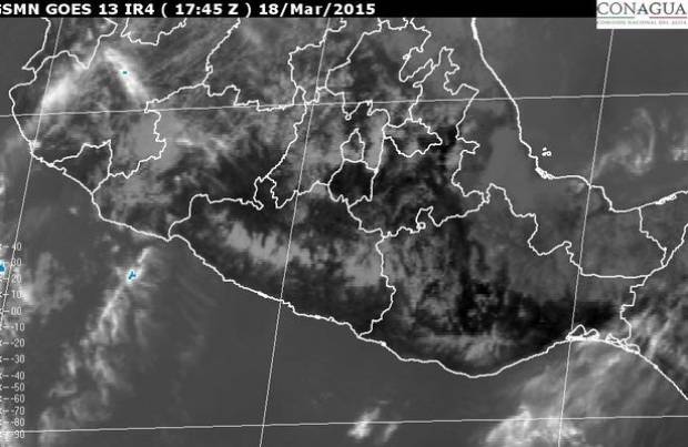 Lluvias y tormentas en Puebla por entrada de humedad